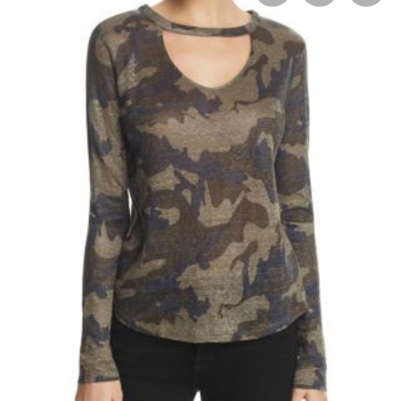 Generation Love camouflage print top Large